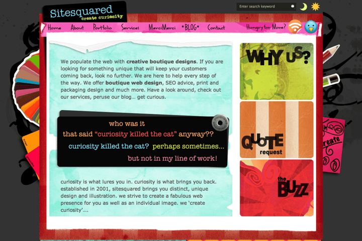 Sitesquared Design website preview